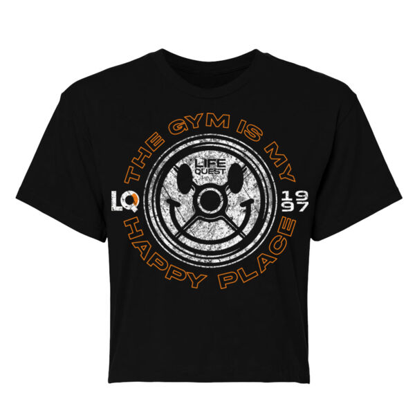 HAPPY PLACE - WOMEN'S CROP T-SHIRT - $F35DKE$ Thumbnail