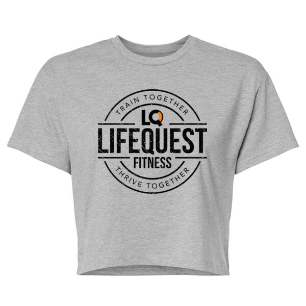 CIRCLE BADGE - WOMENS CROP T-SHIRT - $7K8XPD$ Thumbnail